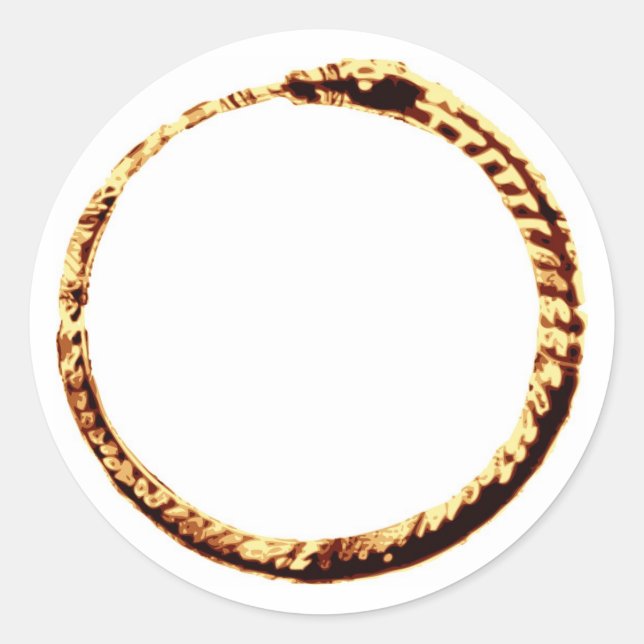 Ouroboros Runder Aufkleber (Vorderseite)