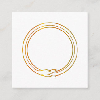Ouroboros Schlange goldenes Selbst, das Schlangens Begleitkarte