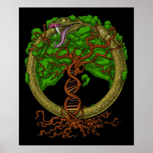 Ouroboros Schlangenbaum Poster