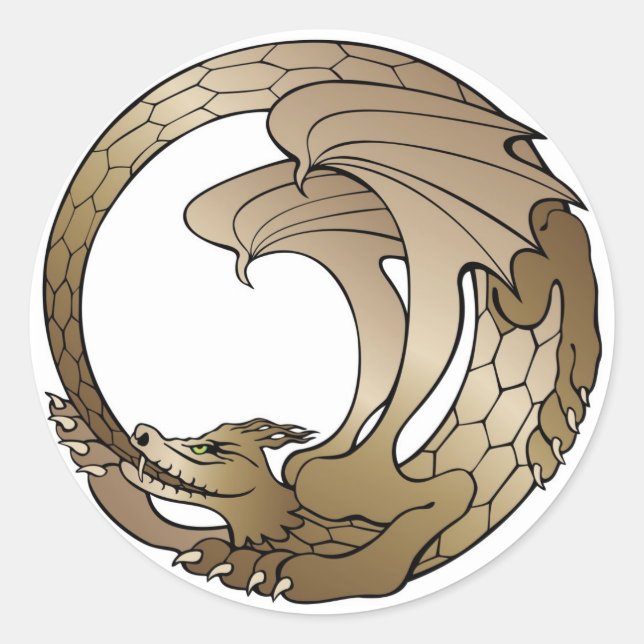 Ouroboros Serpent Sticker (Vorderseite)