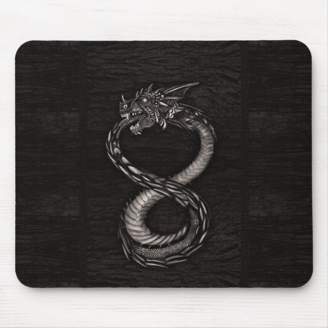 Ouroboros Unendlichkeits-Drache auf Mousepad (Vorne)