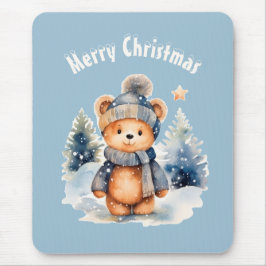 Ours en peluche dans la forêt, personnalisé mousepad