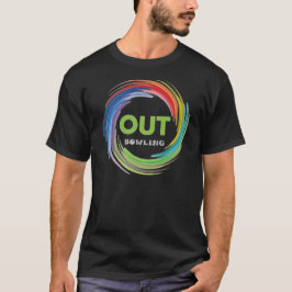 Out Bowling League 10 Jahre Logo-T-Shirt T-Shirt