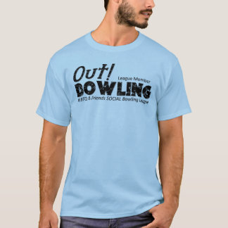 Out Bowling League 10 Jahre Original-Logo-T-Shirt T-Shirt