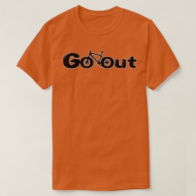 Out Cycling Design T-Shirt (Design vorne)