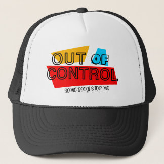 Out of Control – Bold Typography Statement Design Truckerkappe