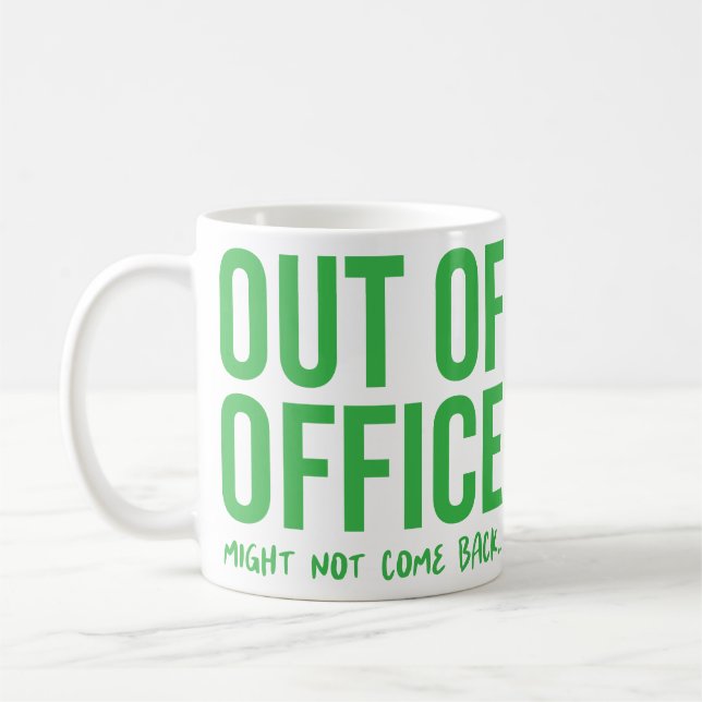 Out of Office Funny Co-Worker Boss Kaffeetasse (Links)