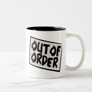 Out-of-Order-Tasse Zweifarbige Tasse