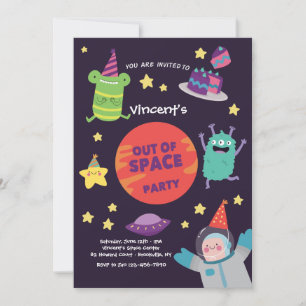 Out-of-Space-Party-Einladung Einladung