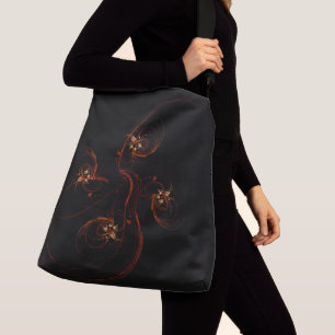 Out of the Dark Abstrakt Art Cross Body Tragetaschen Mit Langen Trägern