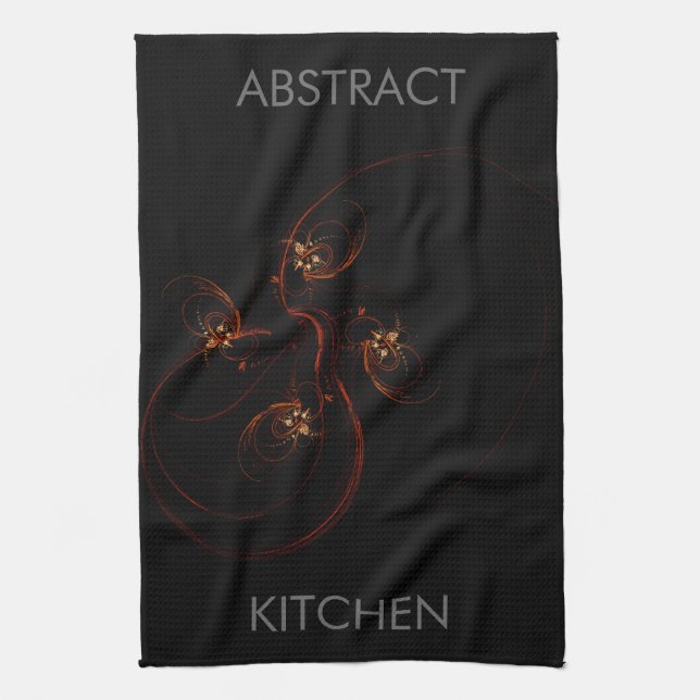 Out of the Dark Abstrakt Art Kitchen Handtuch (Vertikal)