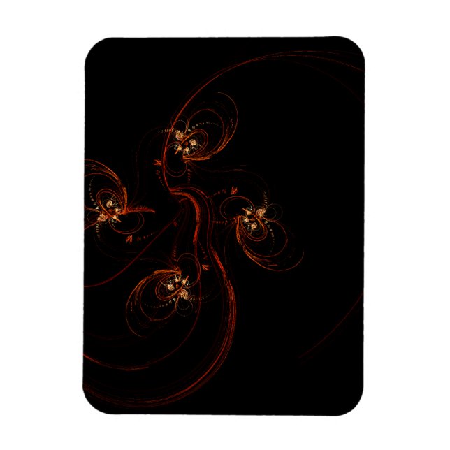 Out of the Dark Abstrakt Art Premium Magnet (Vertikal)
