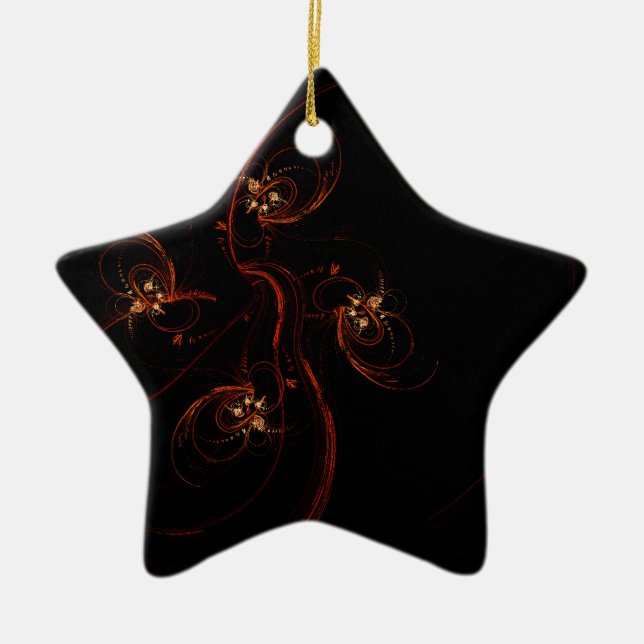 Out of the Dark Abstrakt Star Ornament (Vorne)