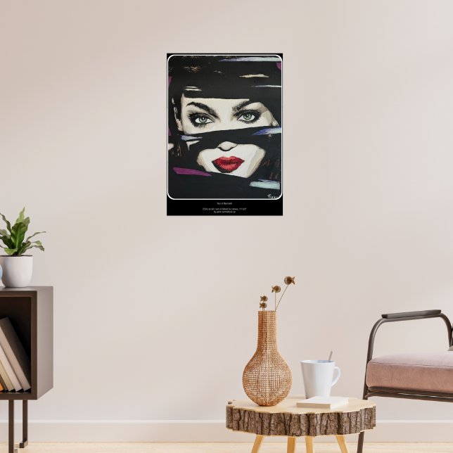 'Out of the Dark' Gemälde auf einem Poster (Wohnzimmer 3)