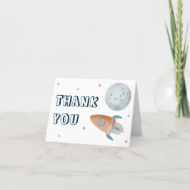 Out of the World Outer Space Dankeschön Card Dankeskarte