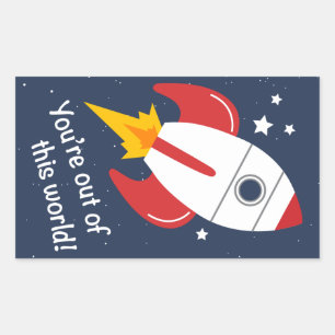 Out of this World Rocket Stickers