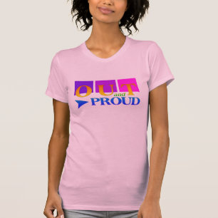 OUT & PROUD Shirt - wählen Sie Stil & Farbe