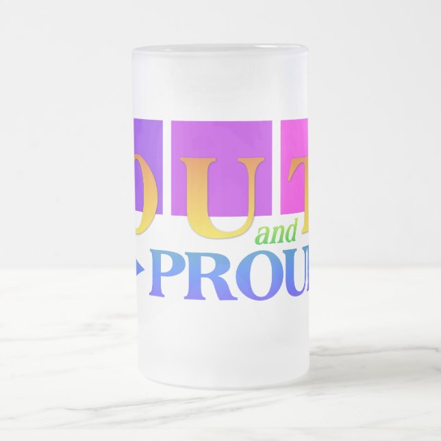 OUT & PROUD Tasse - wählen Sie Stil & Farbe (Mittel)