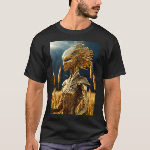 "Out the World: Alien Printed T - Shirt" T-Shirt