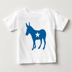 Out & Votum Demokratisches Party Donkey Baby T-shirt