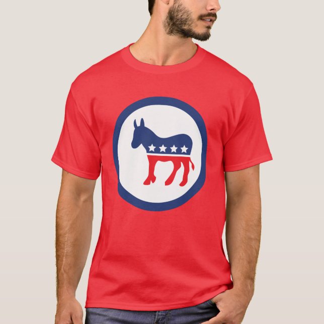 Out & Votum | Demokratisches Party Donkey T-Shirt (Vorderseite)