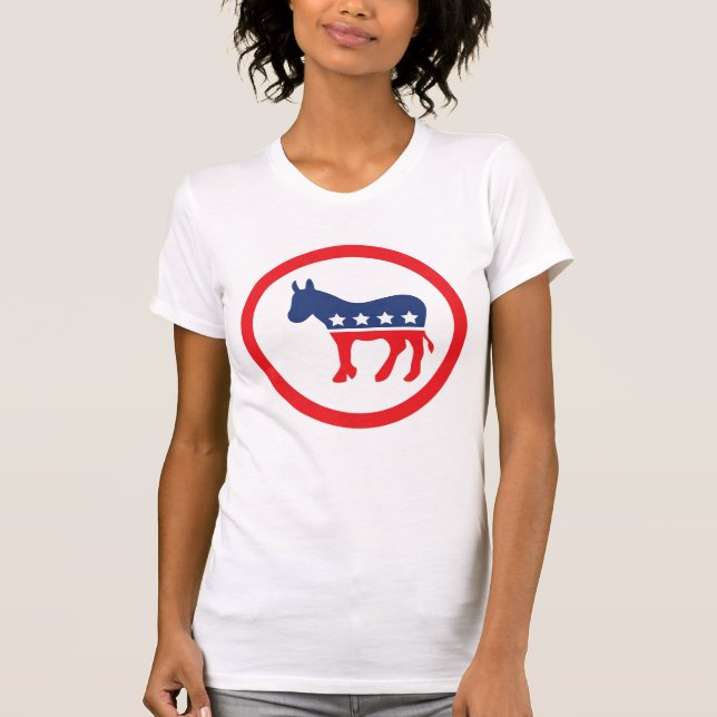 Out & Votum | Demokratisches Party Donkey T-Shirt (Vorderseite)