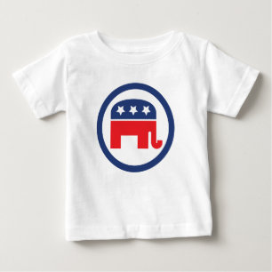 Out & Votum Republikanischer Party Elephant Baby T-shirt