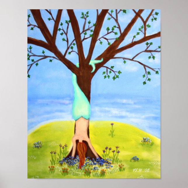 "Out Water" Meerjungfrau Vollblutdruck Poster (Vorne)