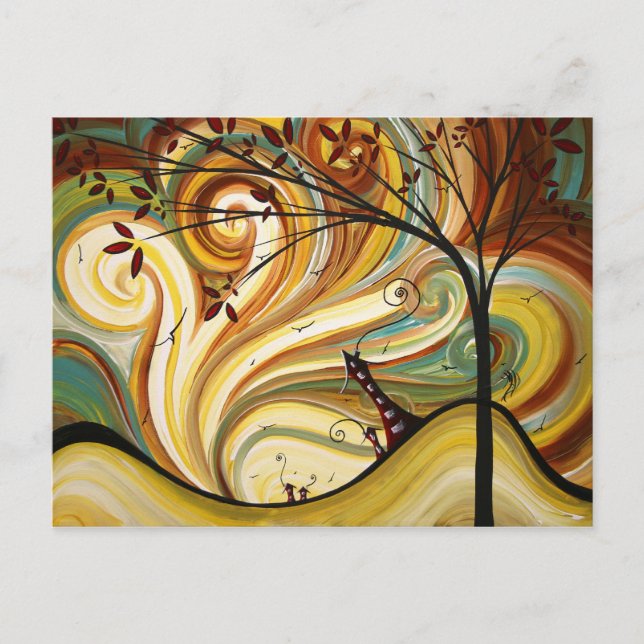 Out West Original Art MADART Postcard Design Postkarte (Vorderseite)