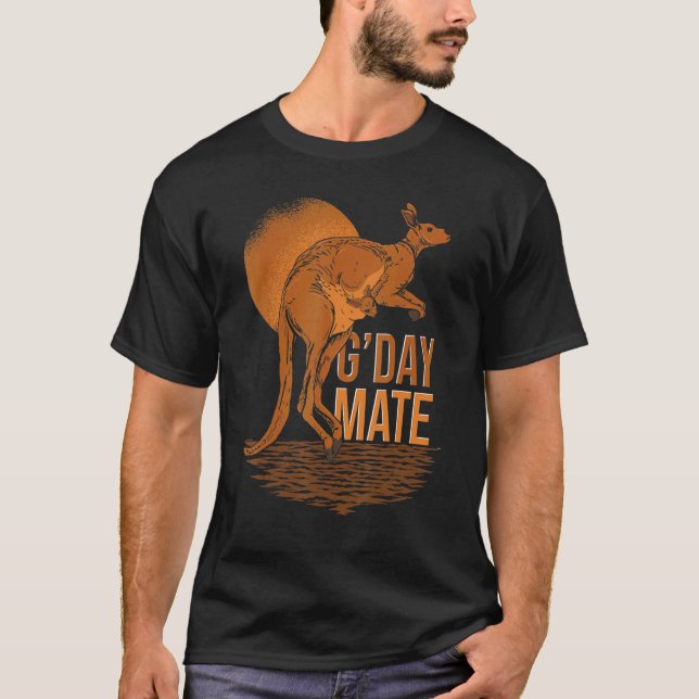 Outback Animal Australia Animal Kangaroo T-Shirt (Vorderseite)