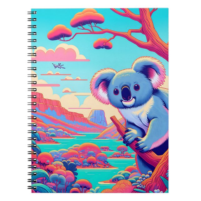 Outback Dreams Koala Notizbuch Notizblock (Vorderseite)