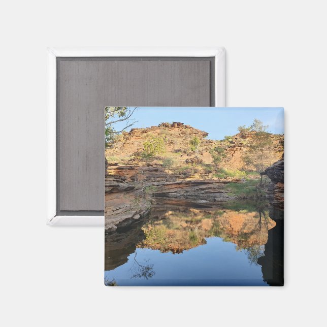 Outback-Felsbassin Magnet (Vorderseite/Rückseite)