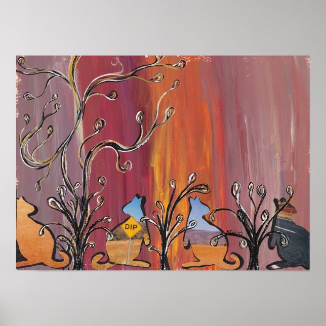 Outback Kangaroos Poster (Vorne)