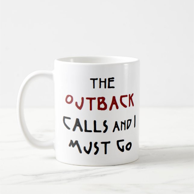 Outback ruft Kaffeemaschine Tasse (Links)