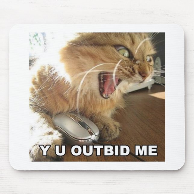 outbid Katze Mousepad (Vorne)