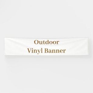 Outdoor 2,5' x 12' Vinylbanner Banner