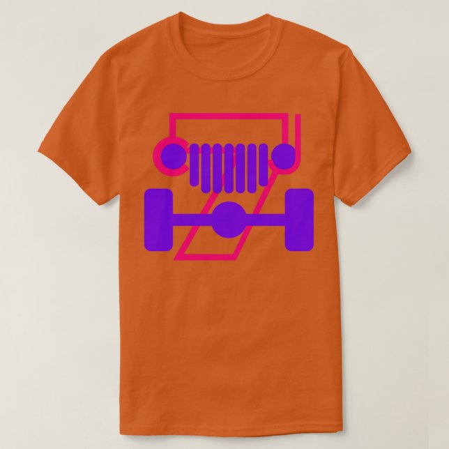 Outdoor 4Wheel Pink Ampampamp Lila T-Shirt (Design vorne)
