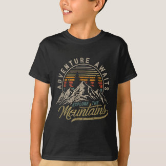 Outdoor-Abenteuer Retro Vintage Camping Wandern Mo T-Shirt