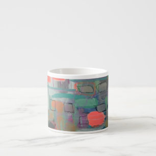 "Outdoor" Abstrakte Art Design Espresso Tasse