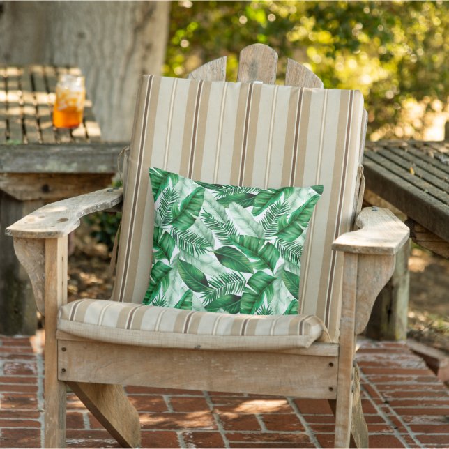 Outdoor Accent Pillow Tropical Palms Kissen (Stuhl)