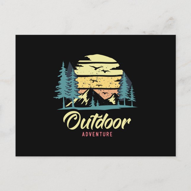 Outdoor Adventure Postkarte (Vorderseite)