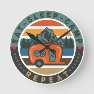 Outdoor Adventure Runde Wanduhr