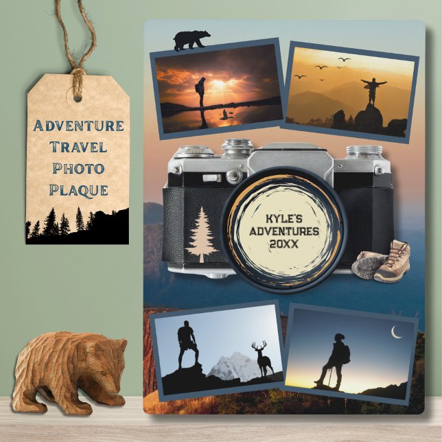 Outdoor Adventure Travel Erinnerungen Foto Plaque Fotoplatte (Outdoor Adventure Travel Memories Photo Plaque)