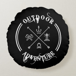 Outdoor Adventure Travel Rundes Kissen