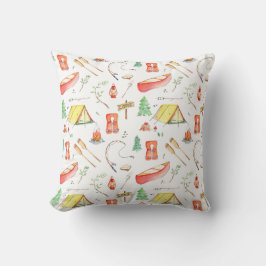 Outdoor Adventure Watercolor Kissen