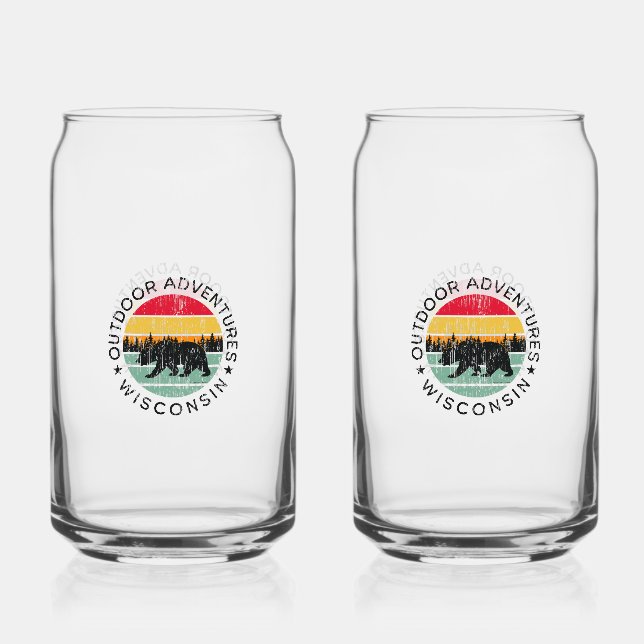 Outdoor Adventures Wisconsin Dosenglas (Vorderseite)