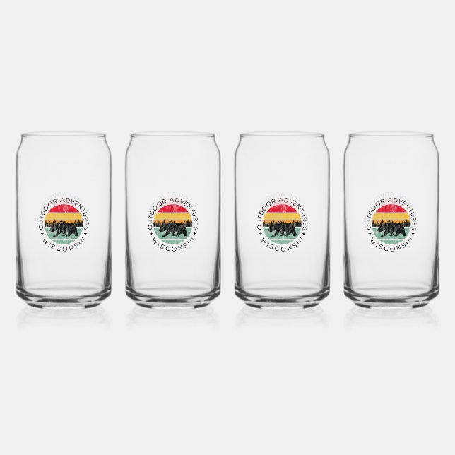 Outdoor Adventures Wisconsin Dosenglas (Vorderseite)
