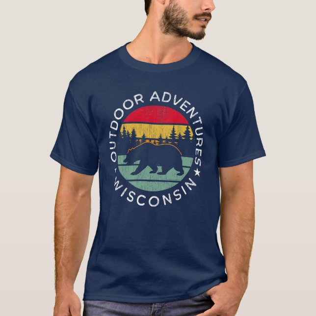 Outdoor Adventures Wisconsin T-Shirt (Vorderseite)