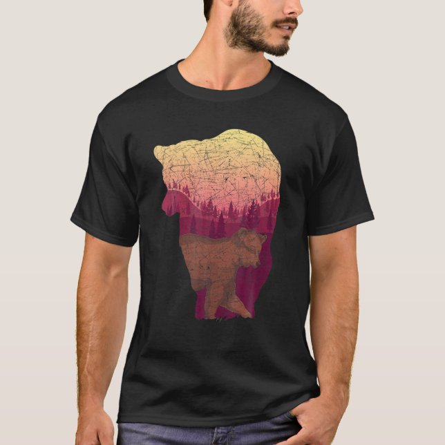 Outdoor Animal Wildlife Brown Bear Lover Nature B T-Shirt (Vorderseite)