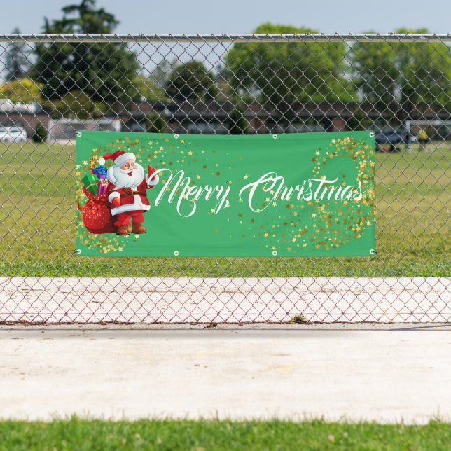 Outdoor Banner frohe Weihnachten (Insitu)